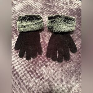 Black and Grey Gloves